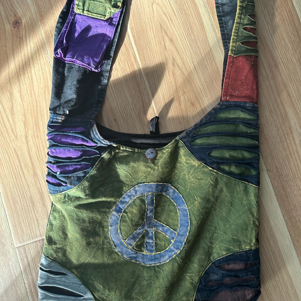 Peace Sign Shoulder Bag